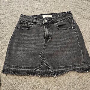 PacSun Black mini denim jeans skirt, size 24